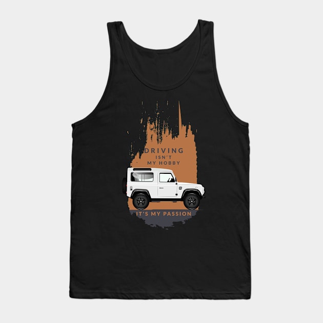 Jeep Lovers 4x4 Rover T-Shirt Tank Top by mrsticky